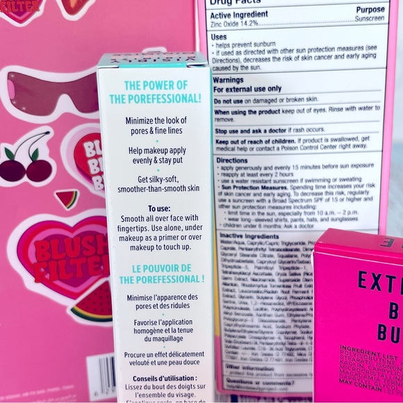 Huda Gift Set, Benefit Primer, Mascara, SPF, Bossy Blush Stocking Stuffers - Picture 3 of 8